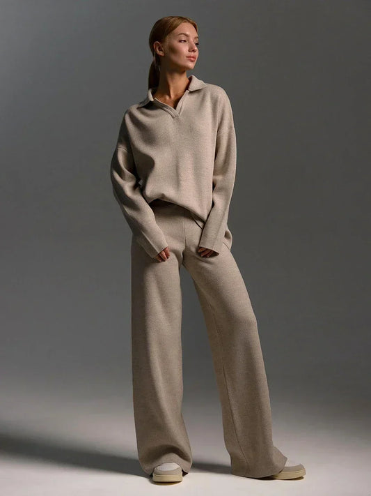 Knitted Sweater & Pants Set