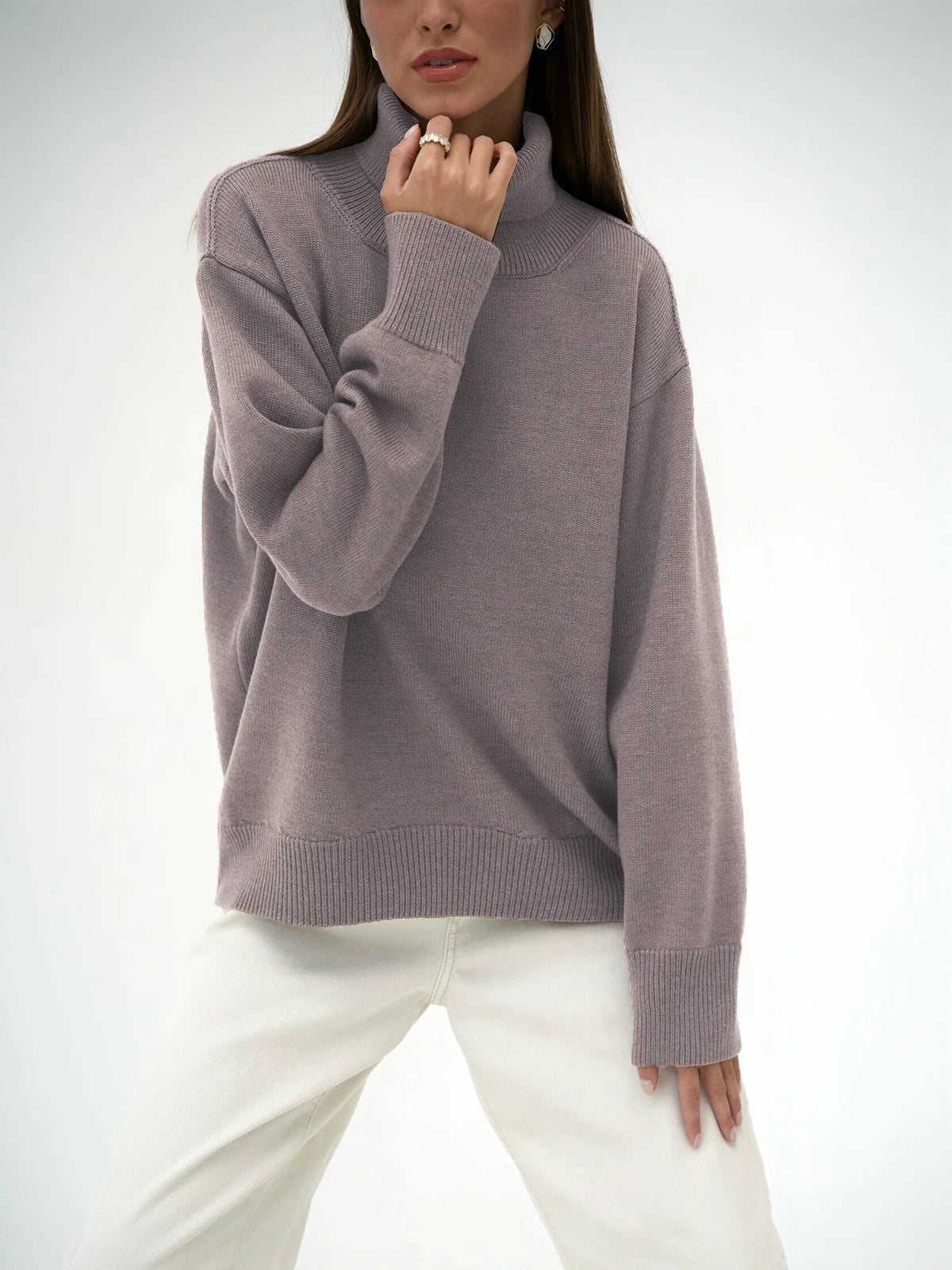 Oversized Turtleneck Sweater