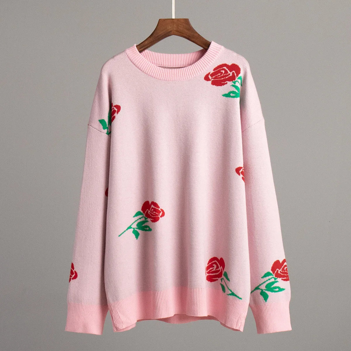 Flower Print Sweater