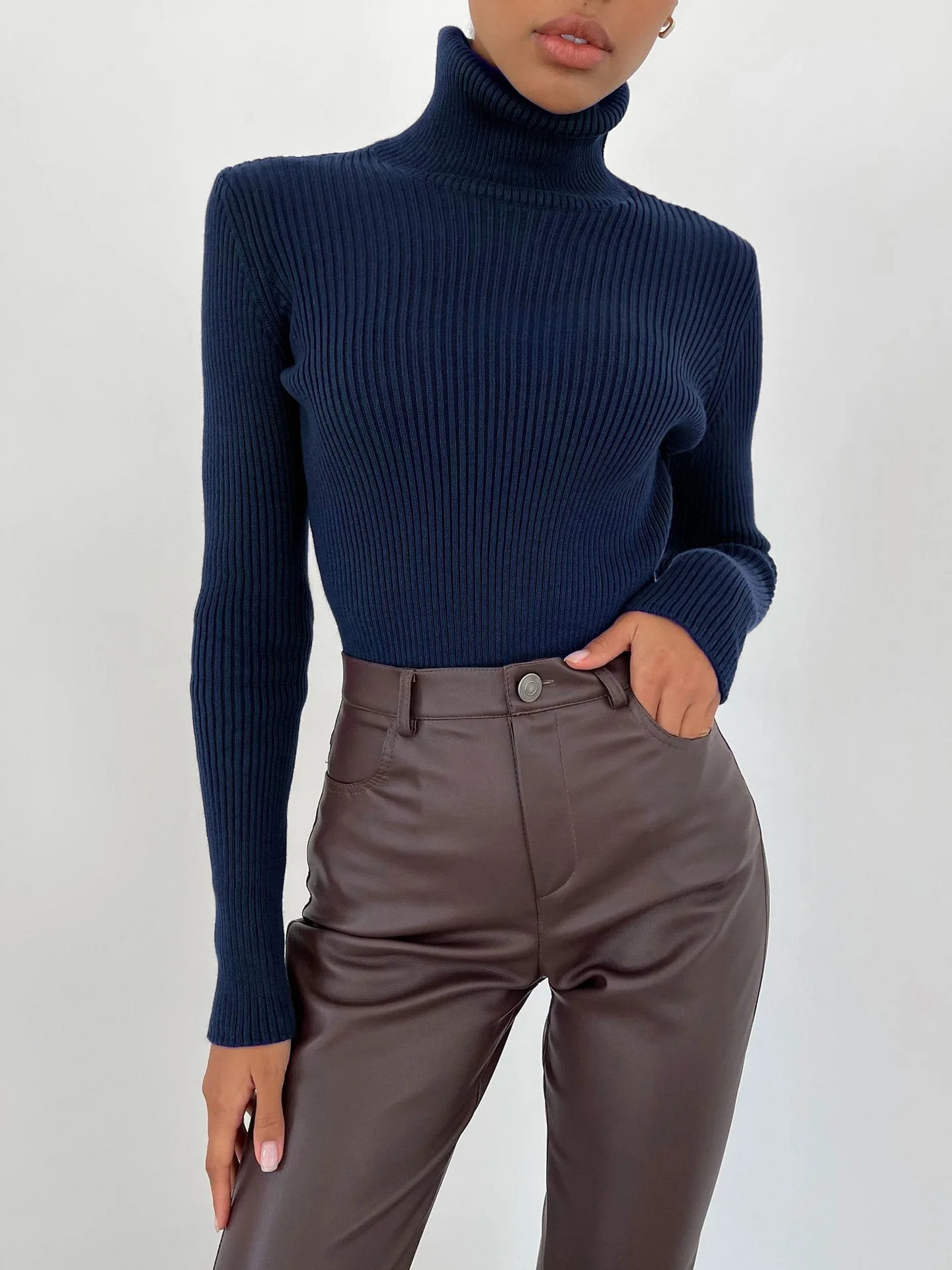 Slim Fit Turtleneck Sweater