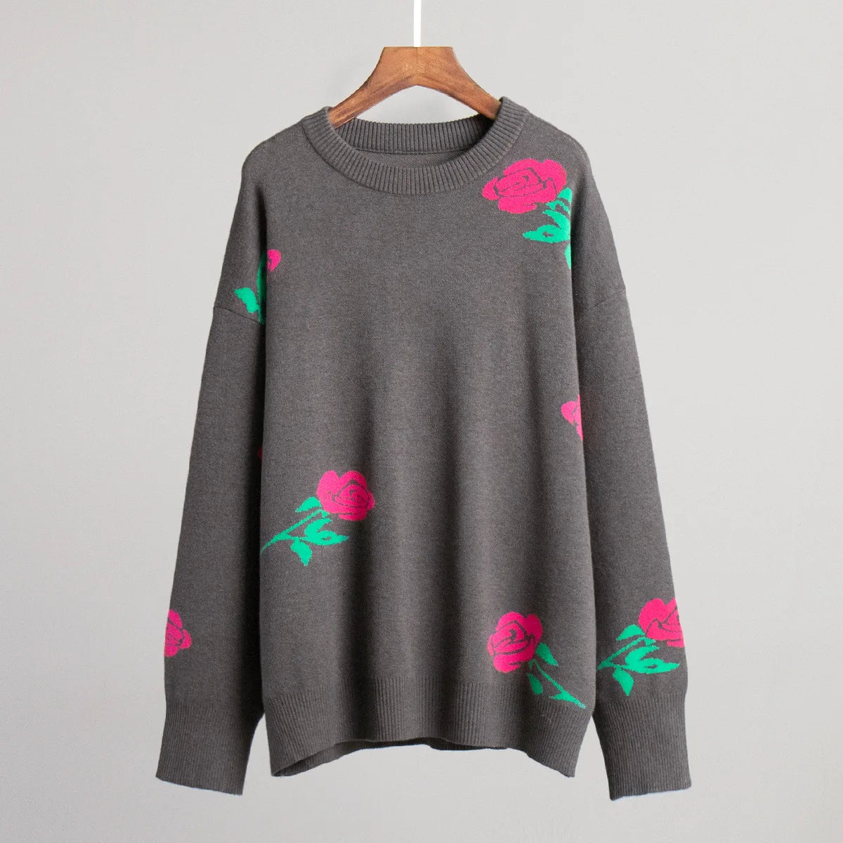 Flower Print Sweater